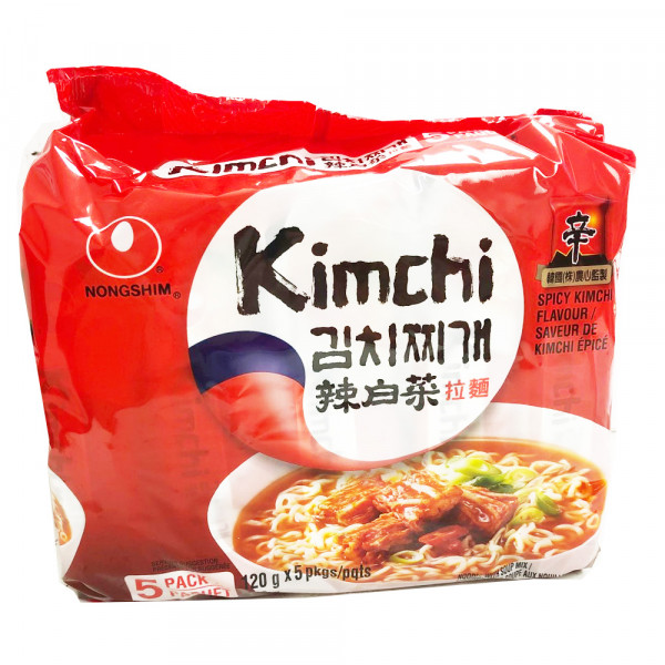 Spicy kimchi flavour / 农心辣白菜拉面 - 120g X 5