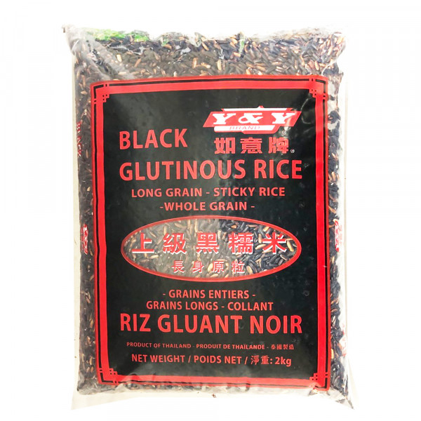Black glutinous rice  Y&Y BRAND / 如意牌上级黑糯米 - 2KGs