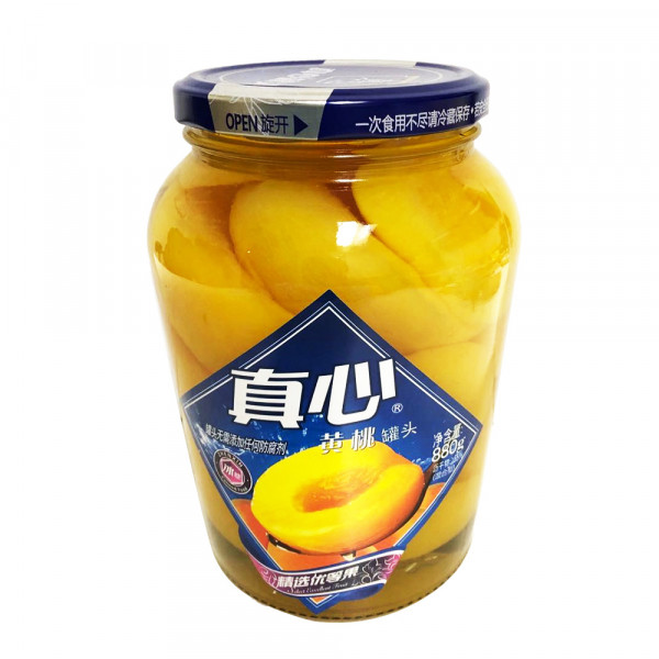 Canned Yellow Peach / 真心牌黄桃罐头 - 880g