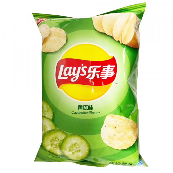 Lay's  Crisp - Cucumber  Flavor  / 乐事薯片-黄瓜味