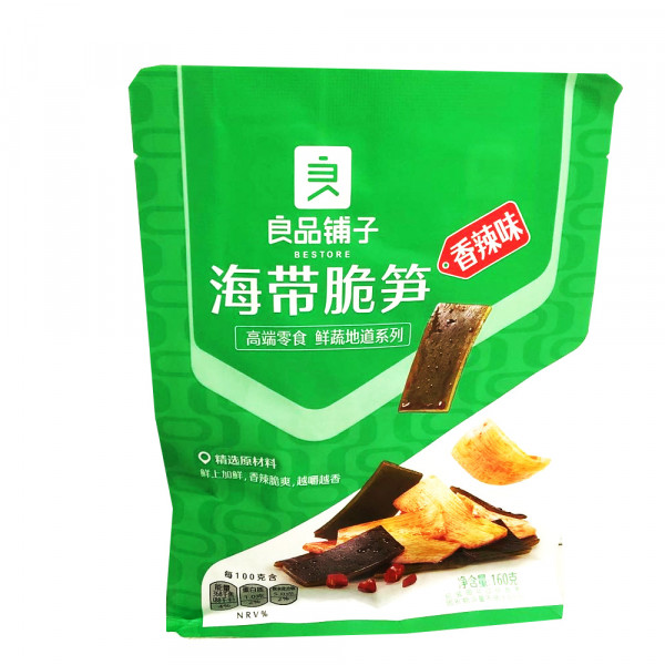 Bestore Kelp and Bamboo Shoot (spicy flavor)/ 良品铺子海带脆笋（香辣味）160g