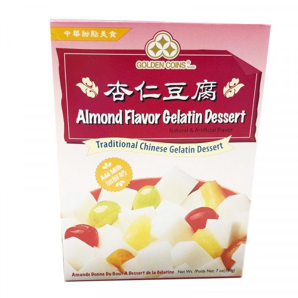 Golden Coins Almonde Flavor Agar Mix (Add Milk) / 杏仁豆腐 (加奶) - 198g