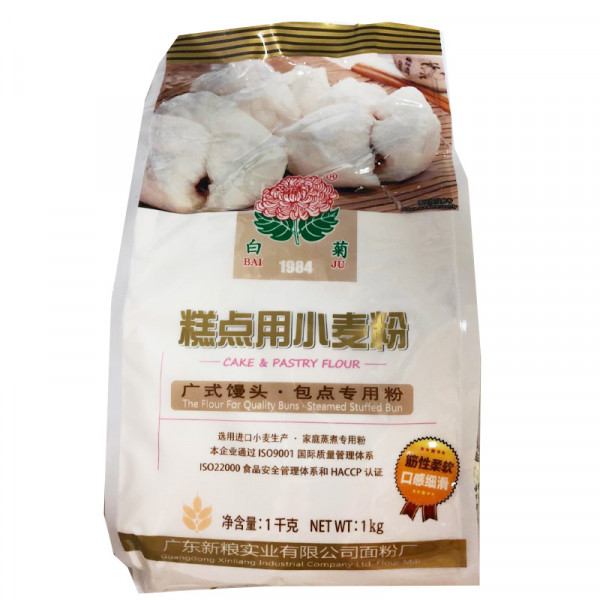 BaiJu Specialty Wheat Flour for Cake-Pastry-Cookie / 白菊糕点专用小麦面粉  -  1kg