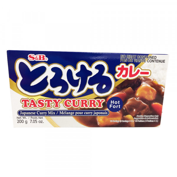 S&B Japanese curry mix hot / 辣味咖喱酱 - 200g