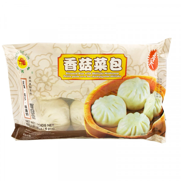 Steamed bun with shiitake mushroom / 功德林香菇菜包 - 600g