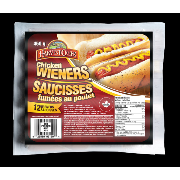 Harvest Creek Chicken wieners / 鸡肉香肠 - 450g