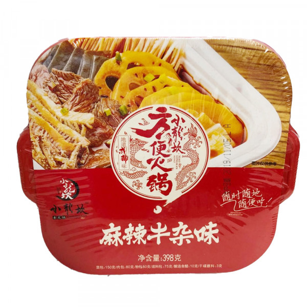 XiaoLongKan Hot Pot Noodles   / 小龙坎麻辣牛杂味方便火锅- 398g 