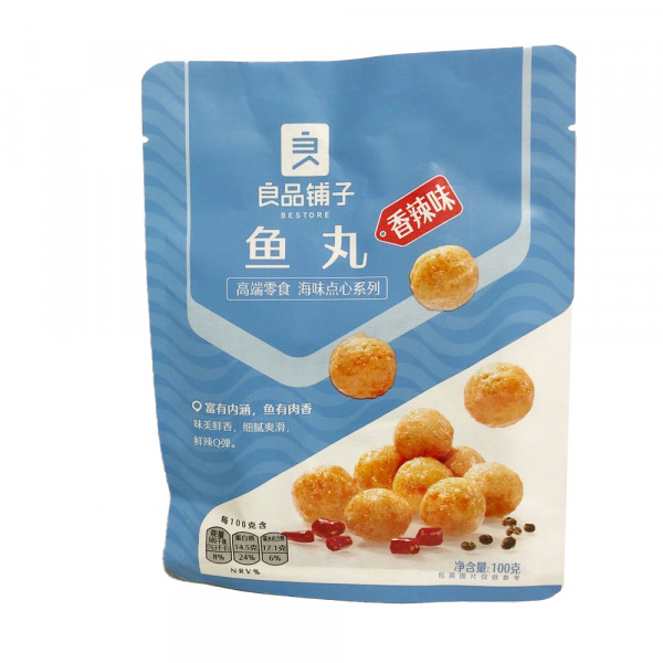 Bestore Fish Ball (Spicy flavor) / 良品铺子鱼丸（香辣味）- 100g