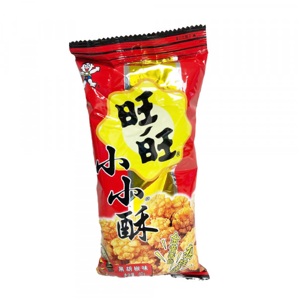 WangWang Spicy Mini Crackers / 旺旺小小酥（黑胡椒味) - 60 g