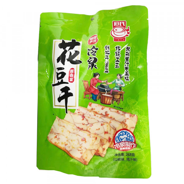 Dried Tofu  / 冷泉花豆干混合装 之山椒味 - 268g