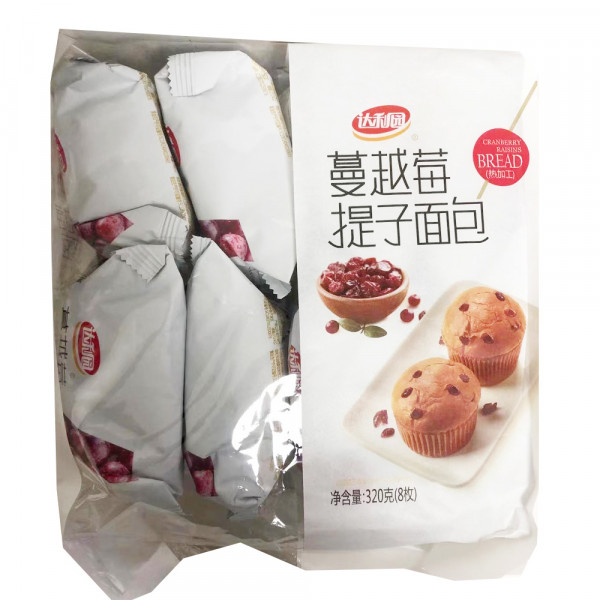 Daliyuan Cramberry Raisins Bread / 达利园蔓越莓提子面包