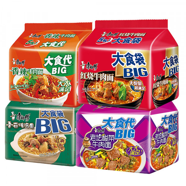 KangShiFu Mushroom and Stewed Chicken Noodles/康师傅香菇炖鸡面 -  5 Pcs