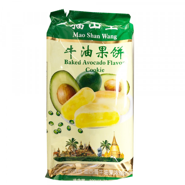 MaoShanWang Baked Avocado Flavour Cookie / 猫山王牛油果饼 -300g