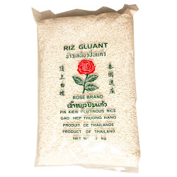 Rose Brand Pin Kiew Glutinous Rice/玫瑰牌顶上白糯米 - 2kg