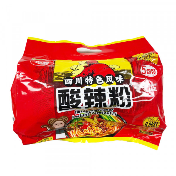 BaiJia Hot & Sour Flavor Instant Vermicelli / 白家酸辣粉 - 5UN/Bag