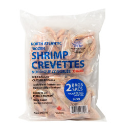 Frozen shrimp North Atlantic / 北极甜虾 - 800g