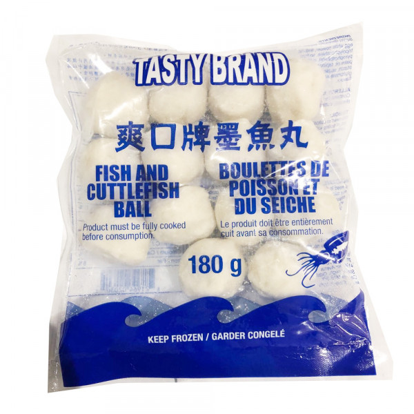 Fish and cuttlefish ball / 爽口牌墨鱼丸 - 180g