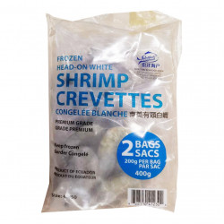 White shrimp head-on / 南美有头白虾 - 400g
