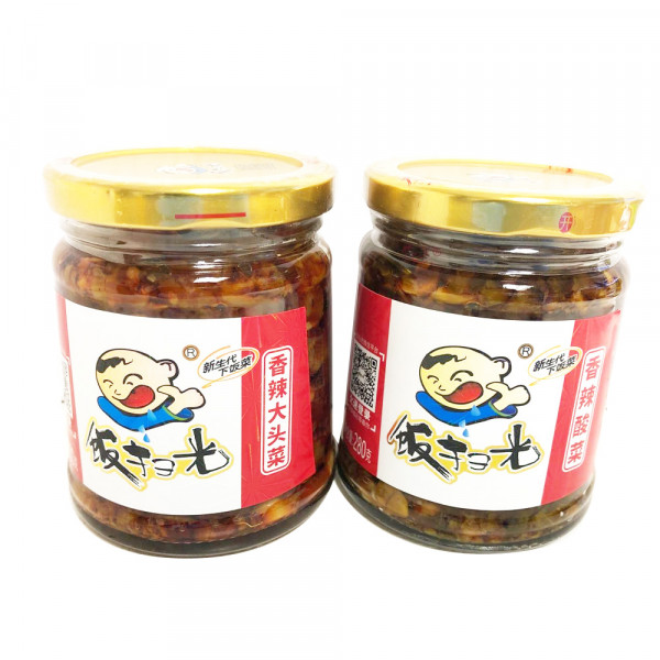 FanSaoGuang Spicy Kohlrabi / Spicy Sauerkraut / 饭扫光香辣大头菜 / 香辣酸菜 - 280g