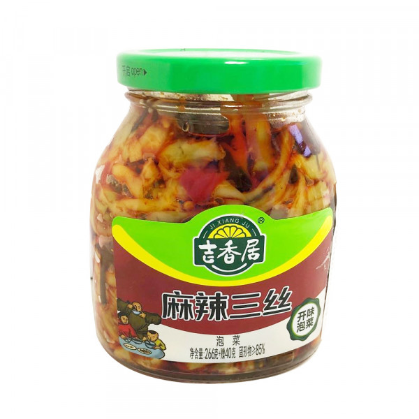 JiXiangJu Spicy Mustard Tuber / 吉香居麻辣三丝- 306g