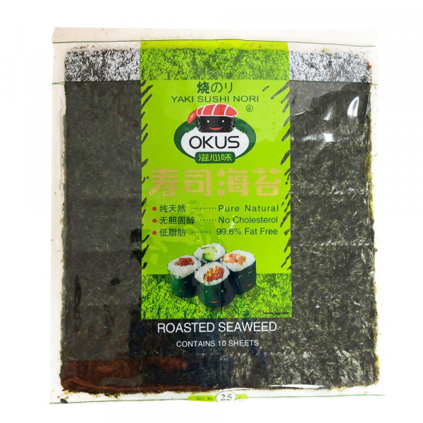 Okus Roasted Seaweed  / Okus 寿司海苔 - 10Pcs