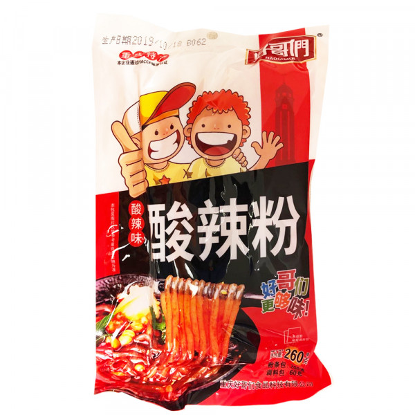 HaoGeMen Hot & Sououur Flavor Instant Vermicelli - Hot and Sour  / 好哥们酸辣味酸辣粉- 260g 