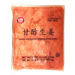 Shushi Ginger / 甘酢生姜 - 1Kg