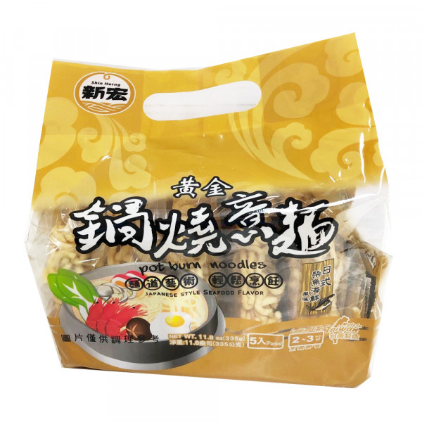 Pot Burn Noodles - Janpanese Style Seafood Flavor / 锅烧意面 - 日式柴鱼海鲜风味 - 335g