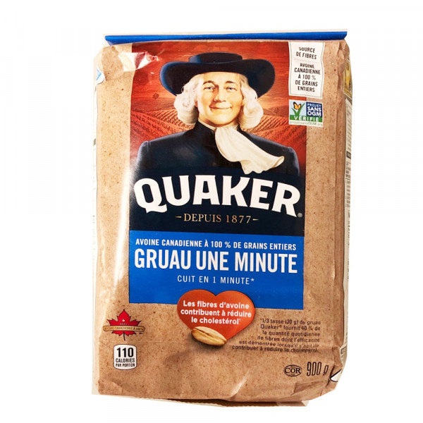 Quaker Oatmeal one minute / 桂格一分钟快熟燕麦片- 900g