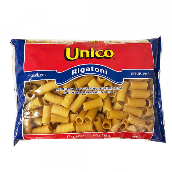 Unico Rigatoni Pasta  / Unico Rigatoni 面  - 900g