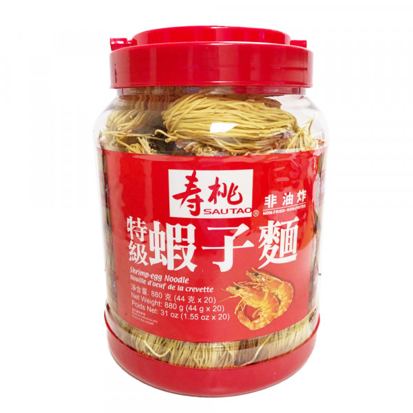 SauTao Shrimp-egg Noodel / 寿桃特级虾子面  - 880g