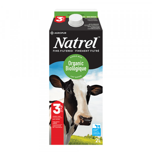 Natrel Organic Milk 3.8% / 有机牛奶 - 2L