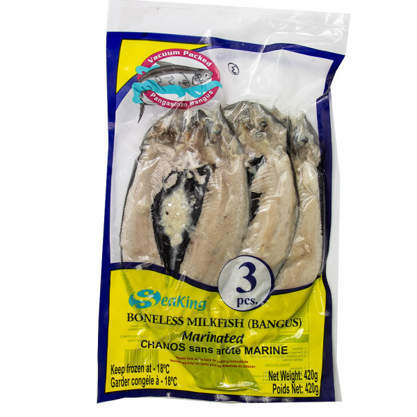 Boneless Milkfish (Bangus) Marinated 3Pcs/ 牛奶鱼扒每袋三条 - 420g