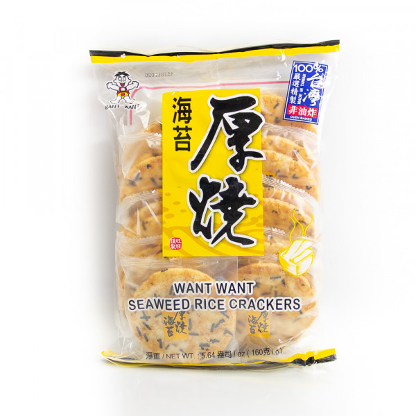 Seaweed Rice Crackers / 旺旺厚烧海苔 - 160 g