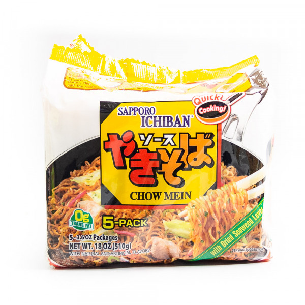 Sapporo Ichibain Japanese Style Noodles (chow mein) / 日式面条 (炒面) - 5*100 g